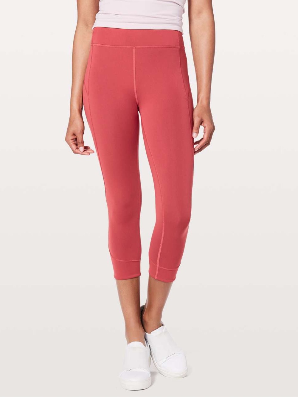 Lululemon  In Movement Crop Leggings Everlux 19"
Vintage Rose Size 12 EUC